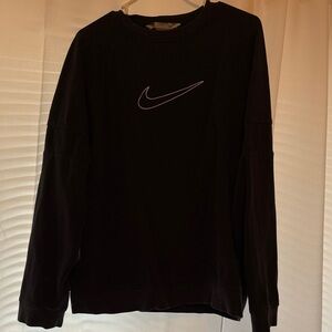 Vintage Nike Men's Black Crewneck
